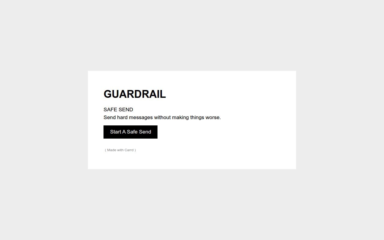 Carrd profile picture for @guardrail
